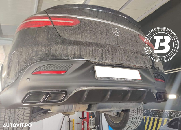 Difuzor Bara Spate cu Ornamente compatibil cu Mercedes GLE Coupe C292 AMG - 15