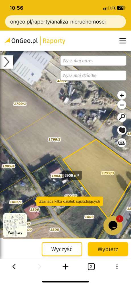 Na sprzedaż  działka budowlana  z Warunkami Zabudowy i  mediami. - Pełny obrazek: 5/5