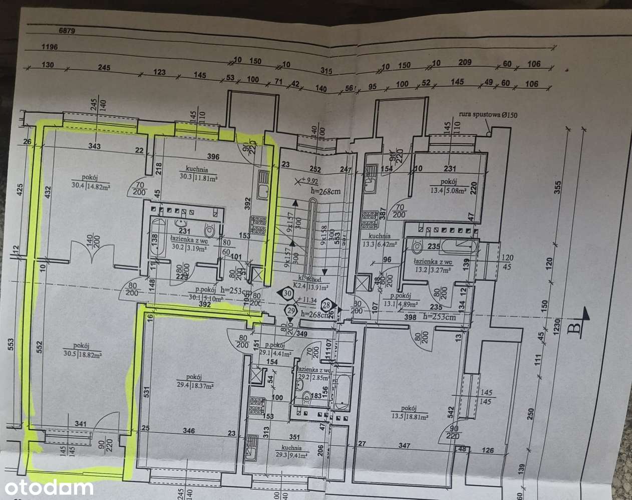 Mieszkanie 2 - pokojowe do remontu z 2 balkonami.-6