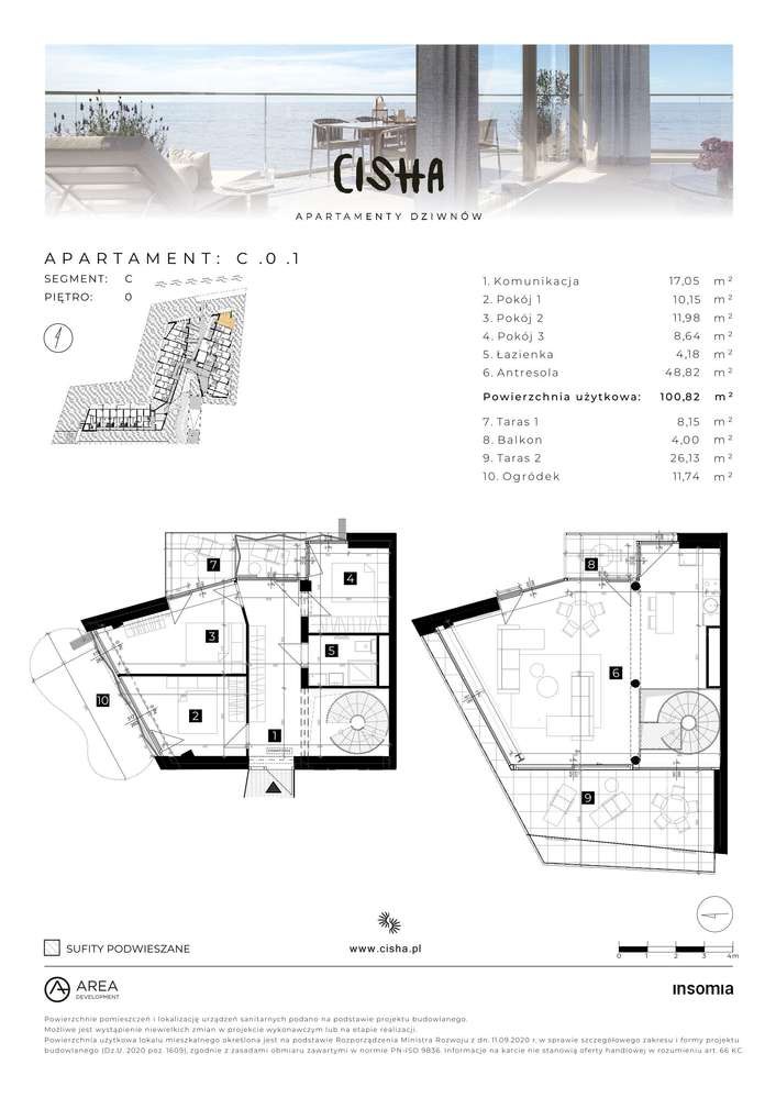 Cisha Dziwnów | mieszkanie 4-pok. | C.0.1 - Pełny obrazek: 2/7