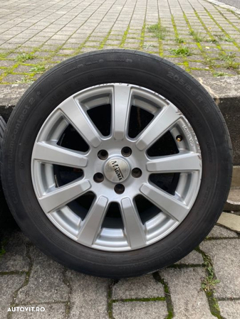 jante audivwSkoda cu cauc continental 205/55/R16 vara dot 2011 3-4 mm 7jx16 5x112 - 5