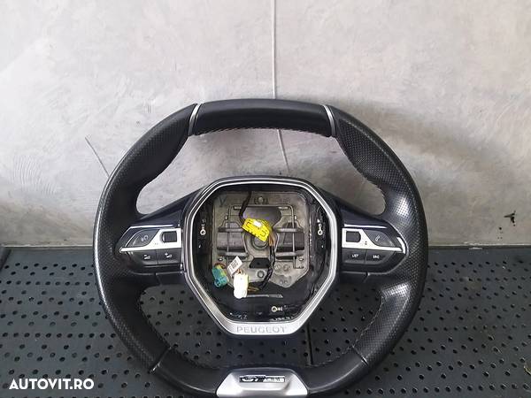 Volan piele cu comenzi peugeot 3008 2 gt 34199119e 98105488zd 34241640 - 1