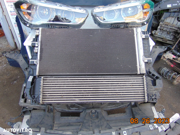 Fata completa BMW X1 f48 f49 2915-2019 bara fata aripa far capota gtrager radiatoare ventilator faruri aripi armatura radiator apa cliam intercooler 2.0 diesel - 4