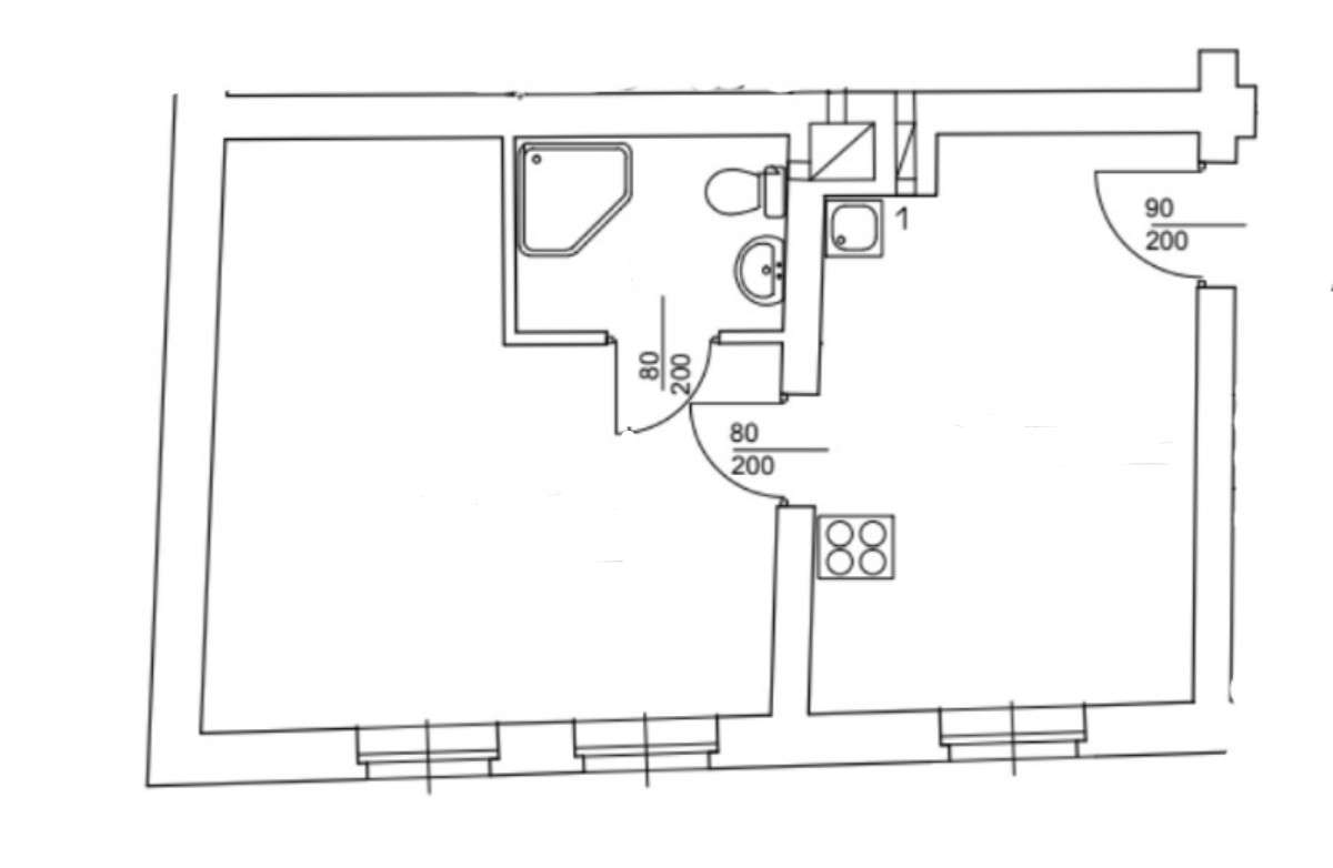 Na sprzedaż przestronne mieszkanie 34 m² do własnej aranżacji-2