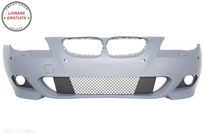 Kit Exterior BMW Seria 5 E60 LCI (2007-2010) M-Technik Design cu PDC 18 cm- livrare gratuita - 2