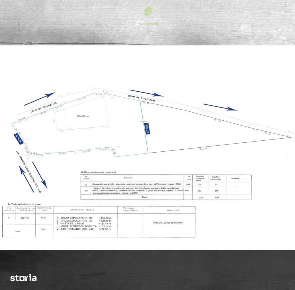 Hala industriala inchiriata in  Contesti, Judetul Dambovita Yield 8,2-1