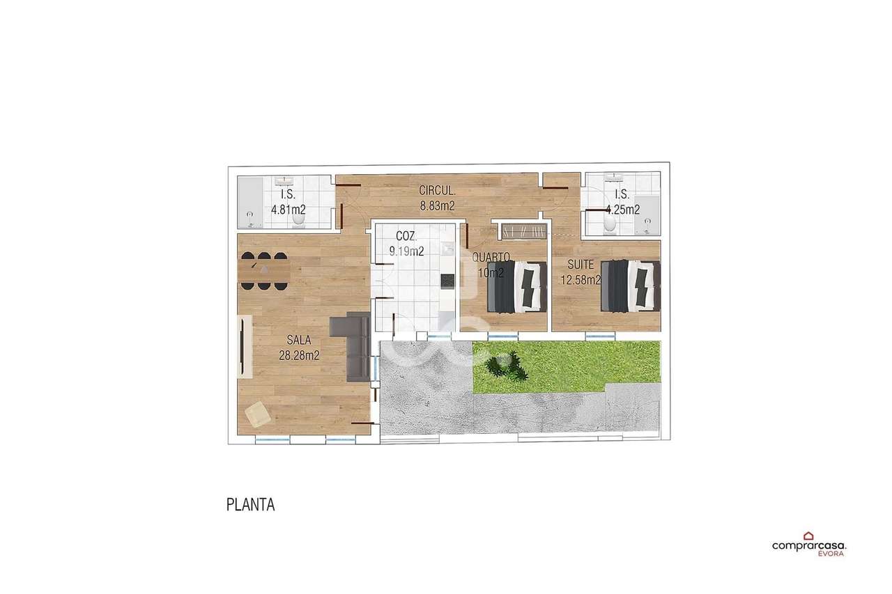 Moradia Térrea T2 NOVA | Viana  Do Alentejo - Grande imagem: 3/10