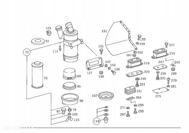 METALOWA PODKŁADKA UKŁADU WLOTU POWIETRZA MERCEDES A3093110184 - 3