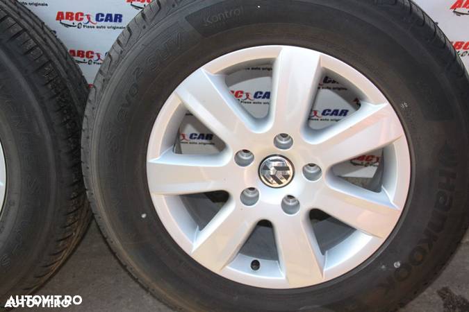 Jante aliaj Sonora aluminiu Roti Vw Touareg 7P 5X130 235/65 R17 HANKOOK DOT 2014  COD: 7P6601025 IMPECABILE - 2