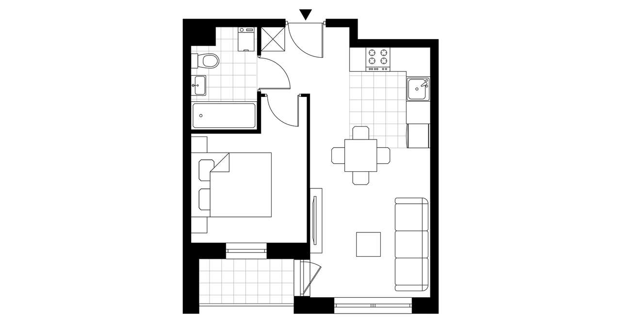 Piasta Park V​I | mieszkanie 2-pok. | G1-17 - Pełny obrazek: 4/7