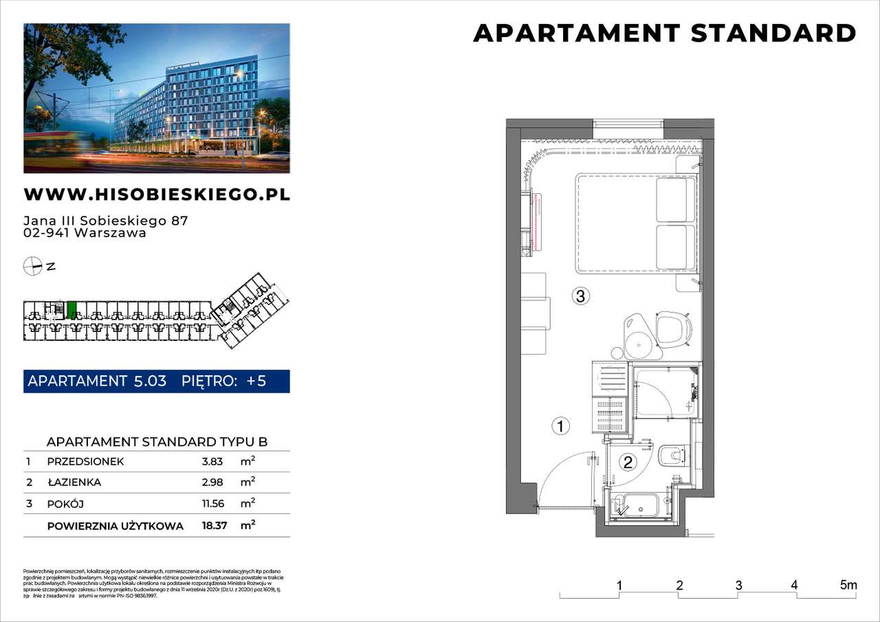 Apartament w Holiday Inn Express Sobieskiego - Pełny obrazek: 5/5