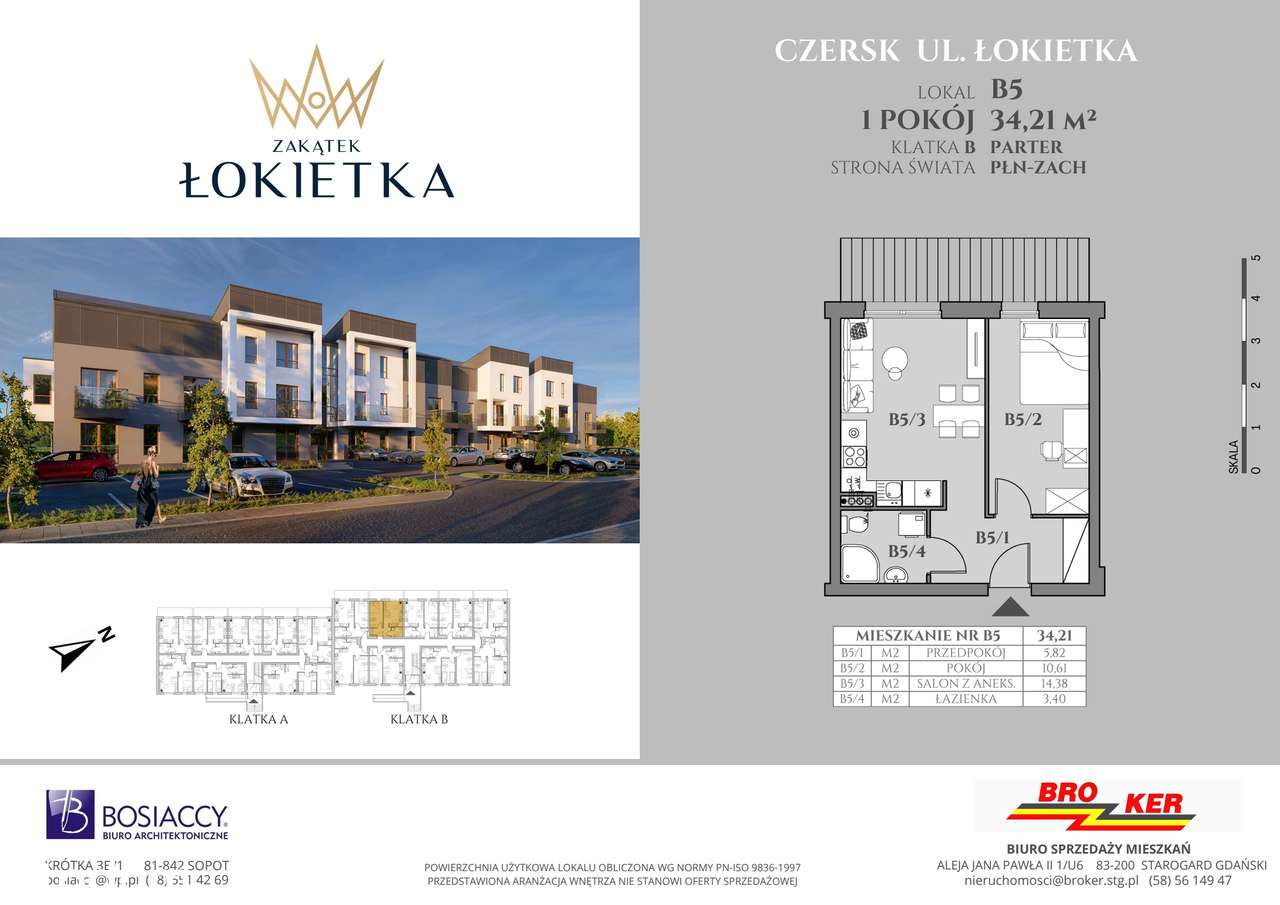 Zakątek Łokietka | mieszkanie 2-pok. | B5 - Pełny obrazek: 2/7