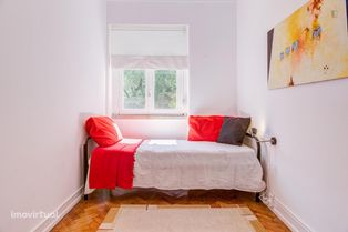 59243 - Quarto com cama de solteiro em apartamento com 6 quartos