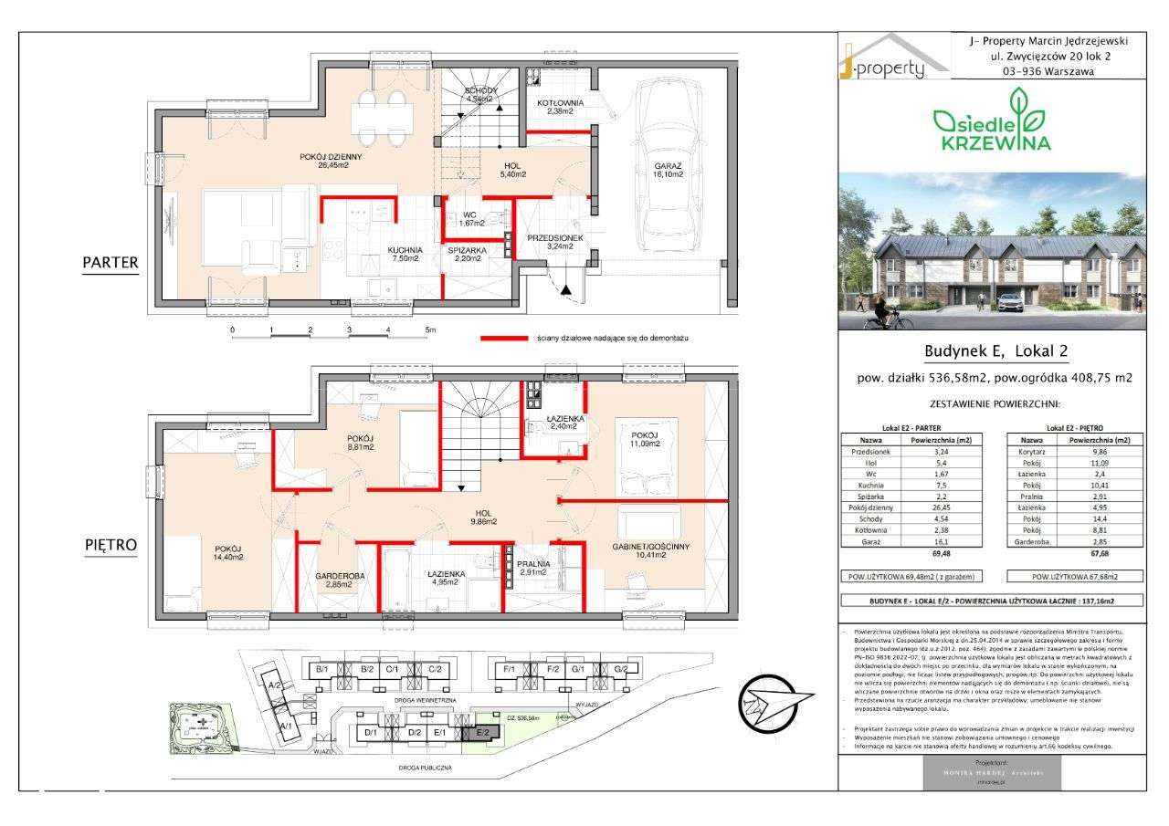 Bliźniak skrajny, 137 m2, blisko PKP Halinów - Pełny obrazek: 2/19