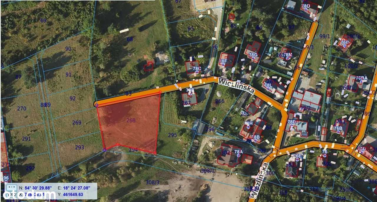Działka na ulicy Wiczlińskiej w spokojnej i cichej okolicy 2500m^2. - Pełny obrazek: 4/4