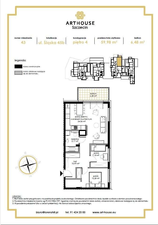 3-pokojowe mieszkanie w prestiżowym projekcie - Pełny obrazek: 2/7