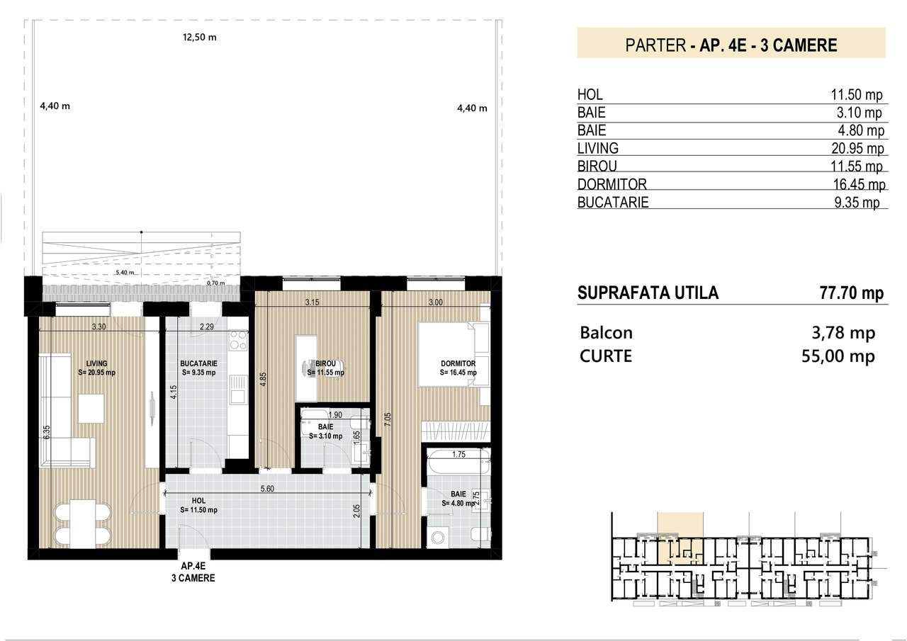 ROND OMV PIPERA - MILUNA RESIDENCE - APARTAMENT 3 CAMERE CU GRADINA-1