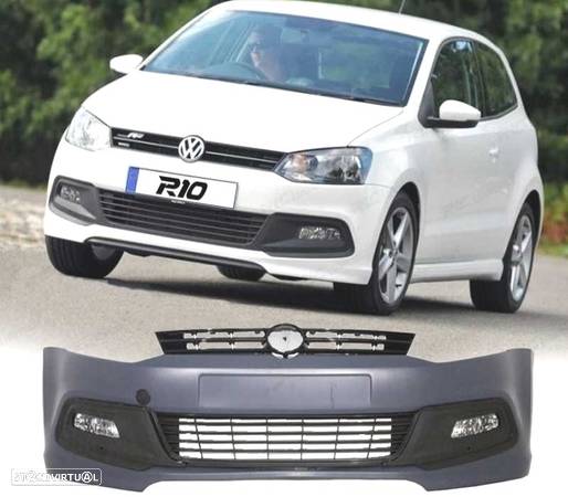 PÁRA-CHOQUES FRONTAL R-LINE PARA VOLKSWAGEN VW POLO 09-17 - 1