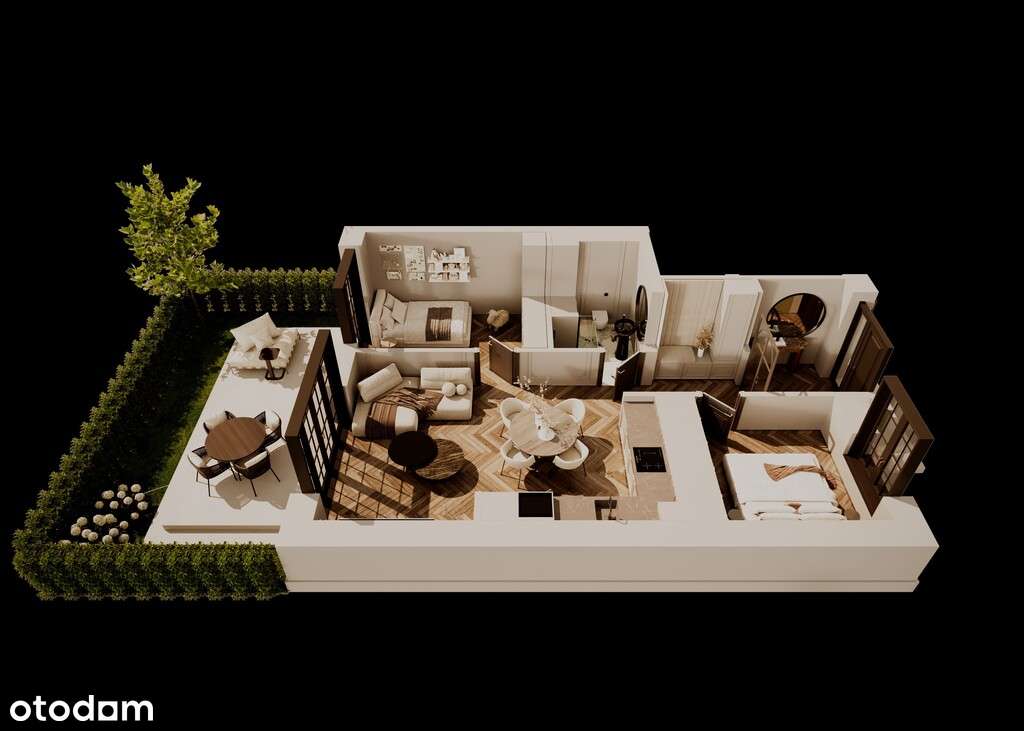 Apartament pod lasem | zabudowa bliżniacza | ogród - Pełny obrazek: 3/5