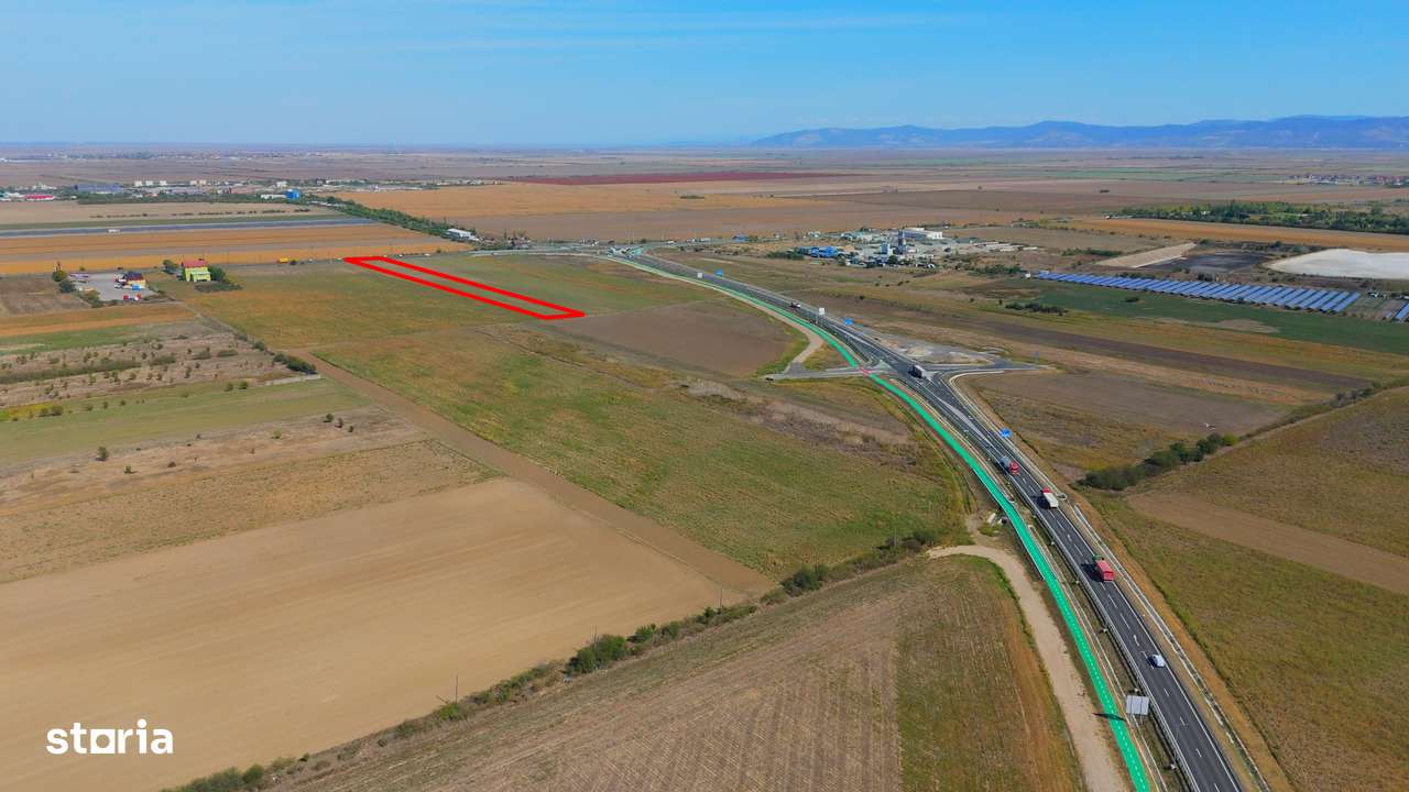 Teren de vânzare — 10.000 mp - la DN/E68 | acces din DN 69B — Arad - Imagine principală: 5/14