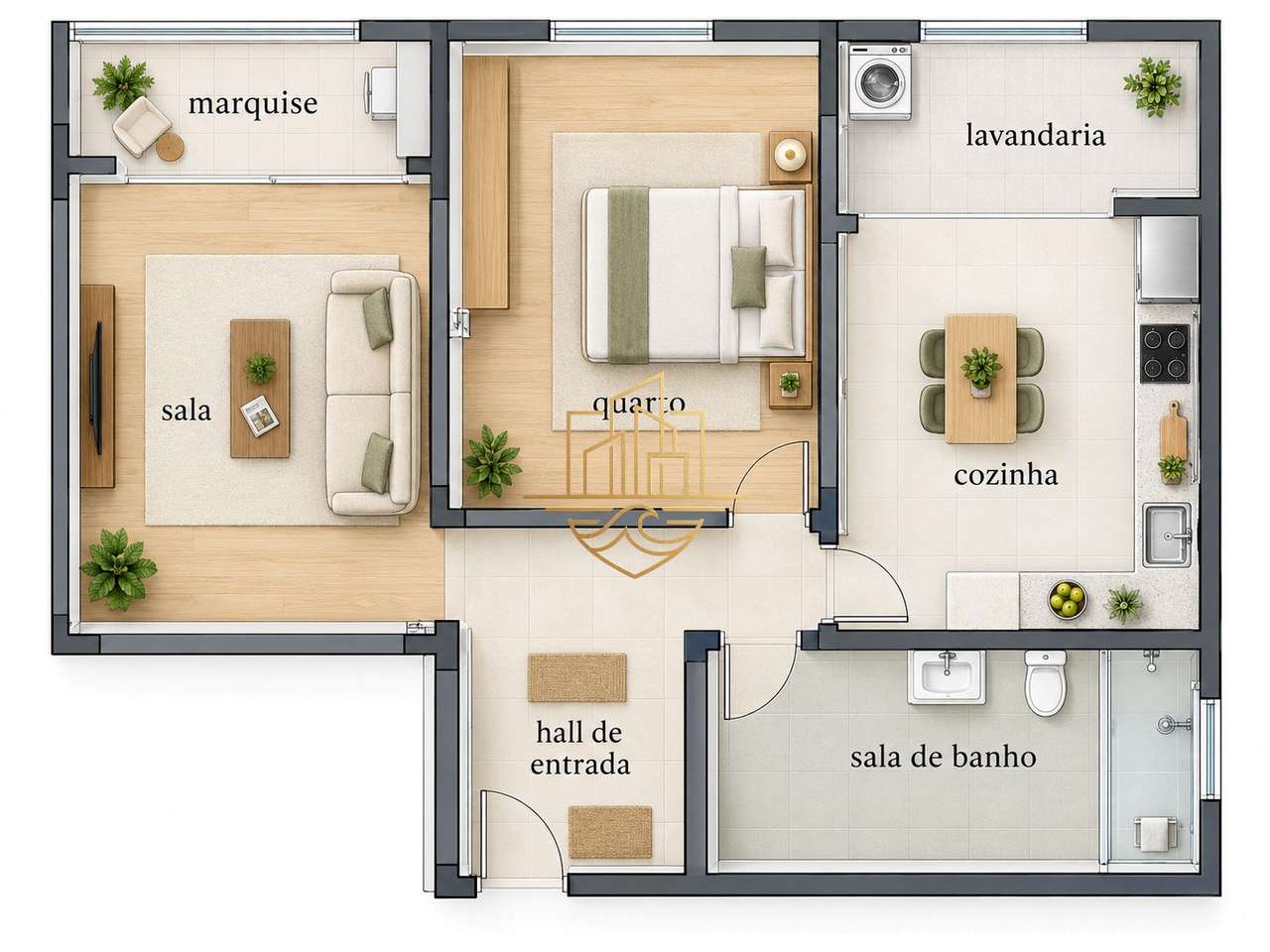 T1 Remodelado e Mobilado com Marquise | Centro do Porto-33