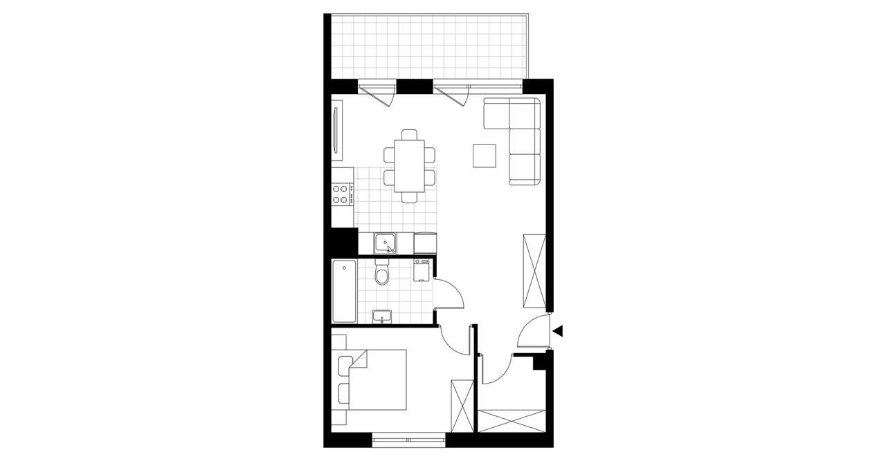 2-pokojowe mieszkanie 51m2 + balkon Bez Prowizji - Pełny obrazek: 3/8