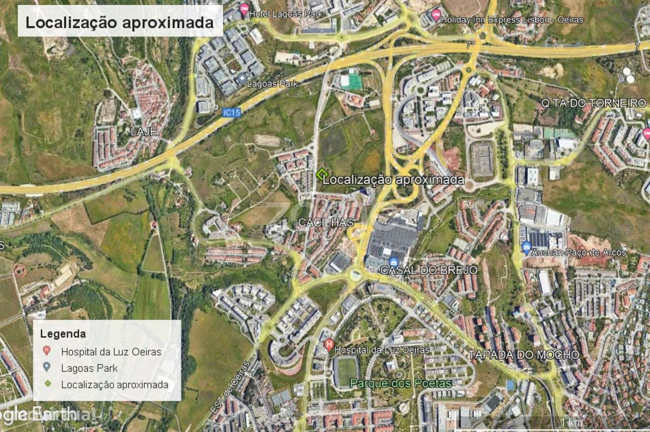 Terreno urbanizável em Cacilhas de Oeiras - Grande imagem: 2/6