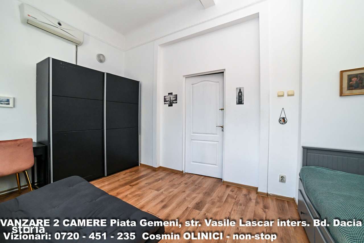 Vanzare 2 cam. DACIA, Piata Gemeni, str. V. Lascar, SU 68mp, ST. 94mp-10