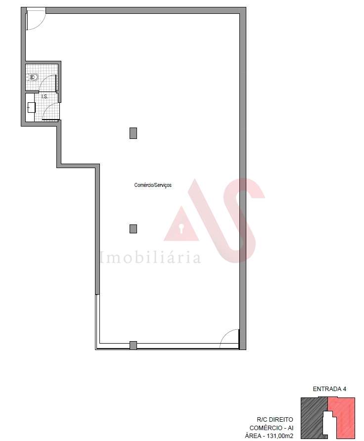 Loja em construção com 131 m2 no centro de Lousada - Grande imagem: 3/3
