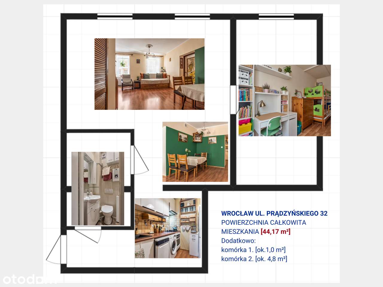 REZERWACJA 44 m²/dwa pokoje/centrum/do wprowadzenia-15