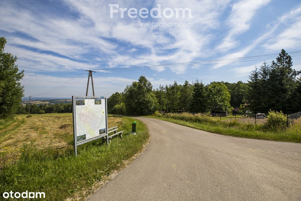 Działka widokowa 22 ar Lubenia