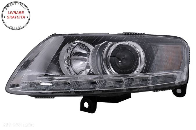 Faruri LED Audi A6 4F C6 (2008-2011) Conversie pentru Xenon la Facelift Design- livrare gratuita - 2