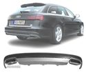 DIFUSOR PARA AUDI A6 12-15 LOOK RESTYLING + PONTEIRAS DE ESCAPE - 1