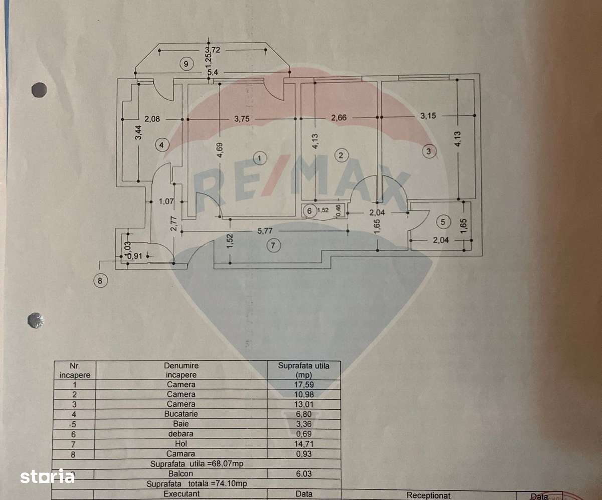 Apartamet 3 camere de vanzare bld Nicolae Titulescu Victoriei-4