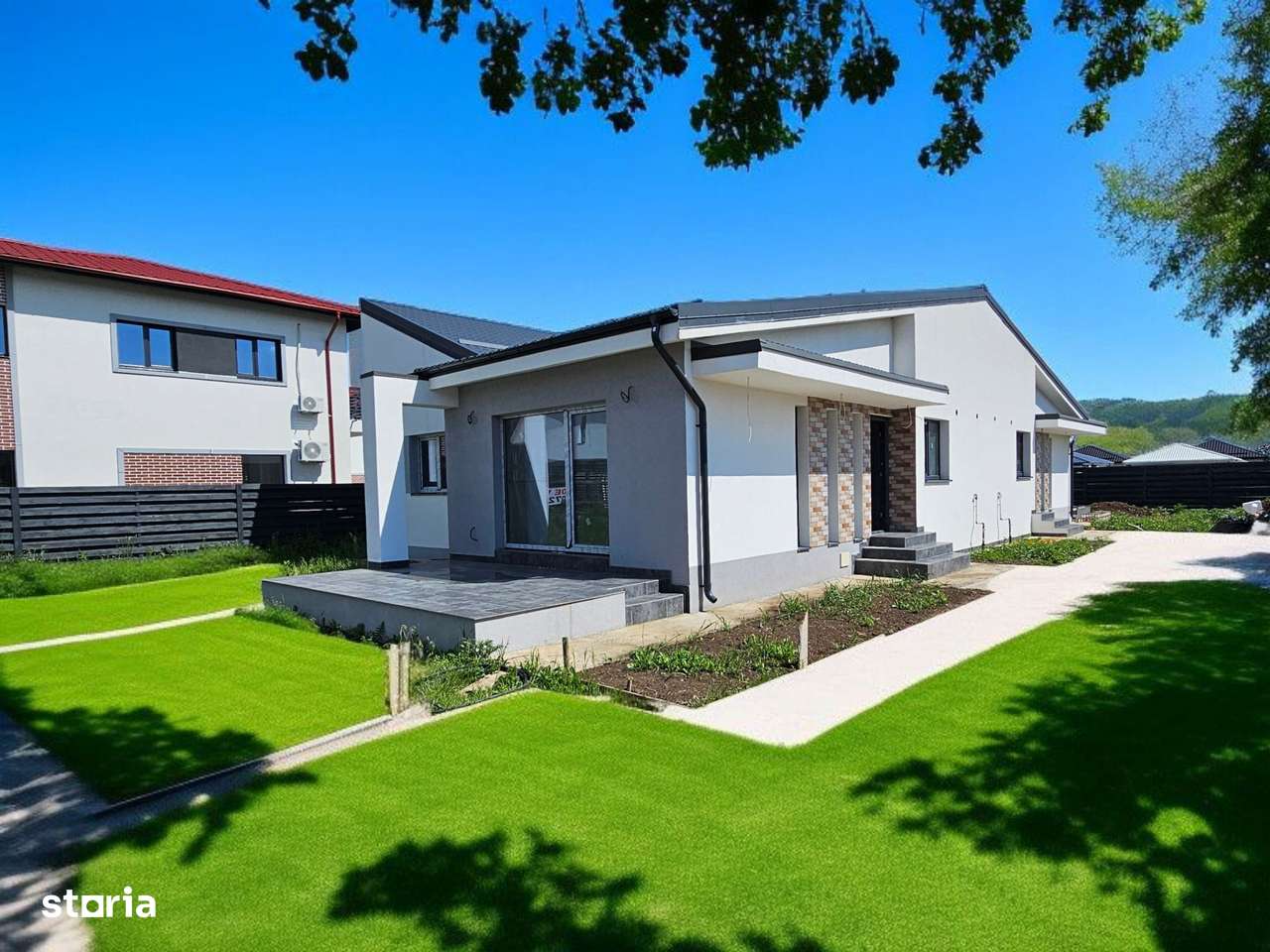 Casă 3 camere | 2 băi | 350 mp teren | Finisaje premium-0