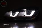 Faruri si Stopuri Full LED VW Golf 6 VI (2008-2013) R20 U Design cu Semnal LED Din- livrare gratuita - 4