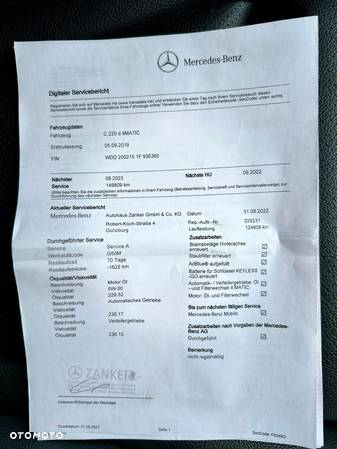 Mercedes-Benz Klasa C 220 d 4Matic T 9G-TRONIC AMG Line - 30