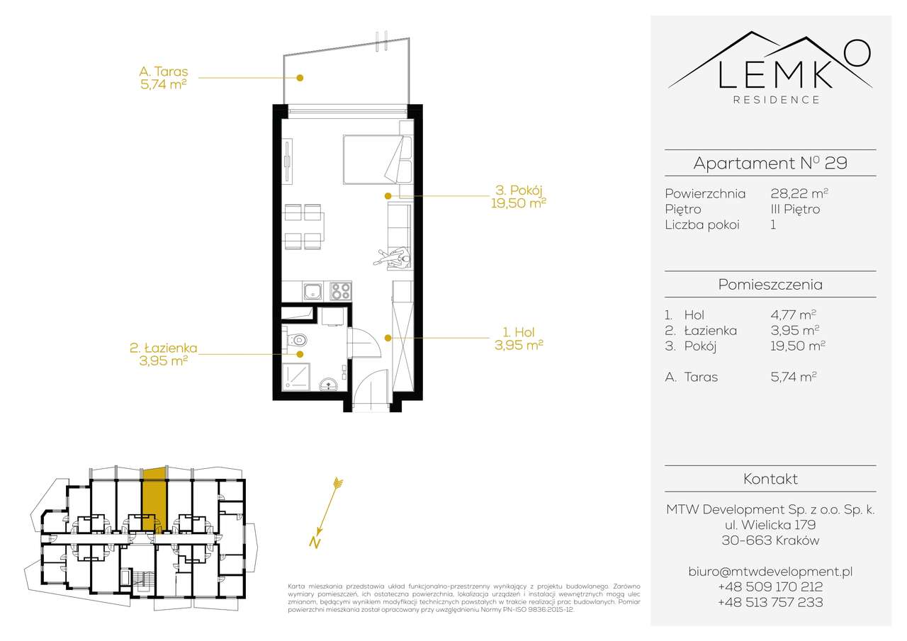 Lemko Residence | Przedsprzedaż! | 1-pok. | 29 - Pełny obrazek: 2/8