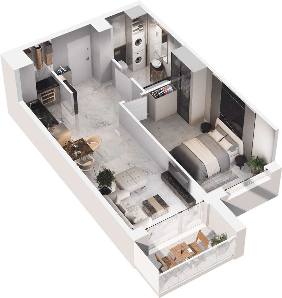 Langiewicza 37 | mieszkanie 2-pok. | 06_K1_06 - Pełny obrazek: 3/11