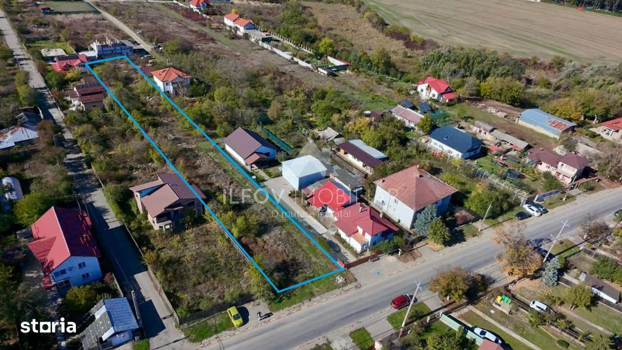Teren intravilan 2000mp Balotesti, asfalt, utilitati, zona centrala-1