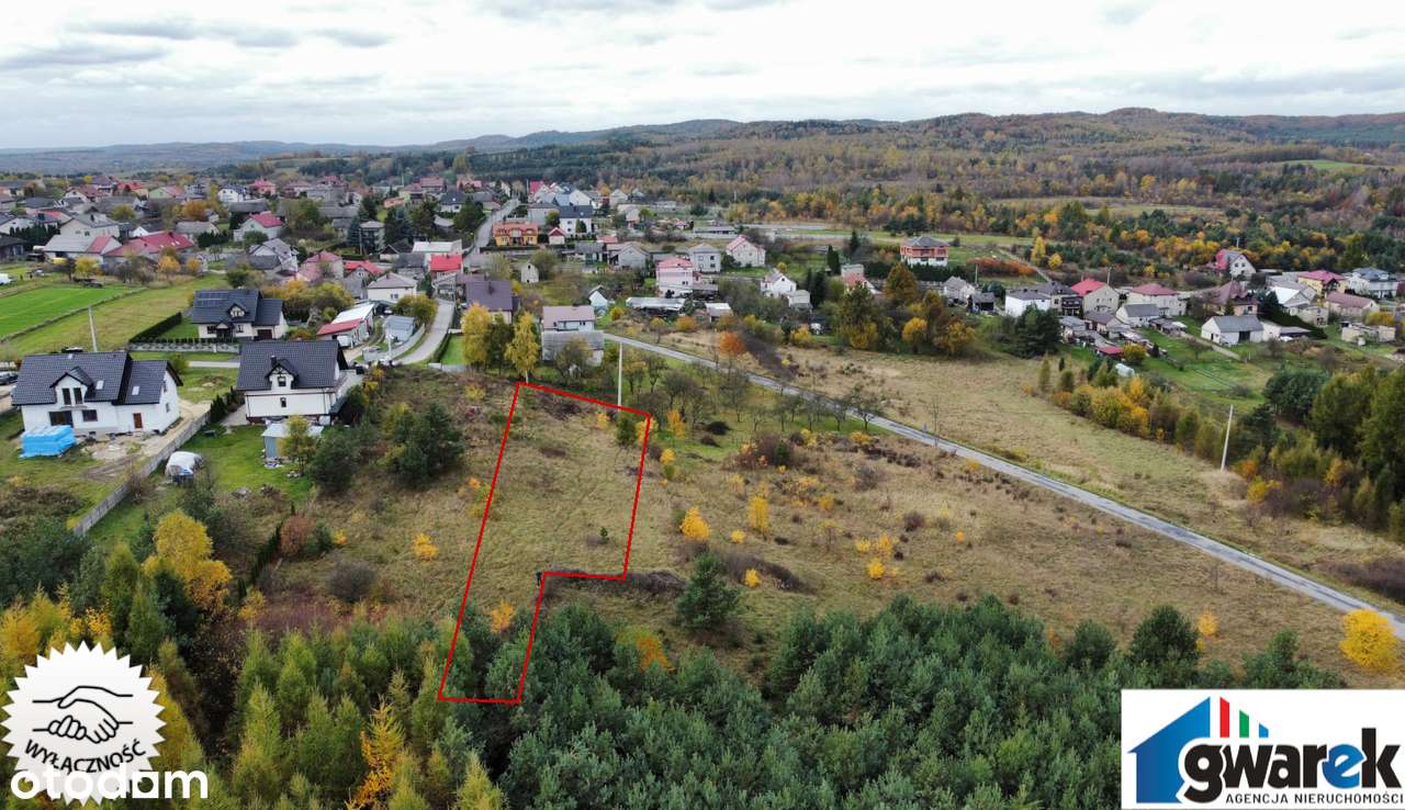 Widokowa Działka Budowlana Kwaśniów Górny 2300 m2 gmina Klucze - Pełny obrazek: 2/6