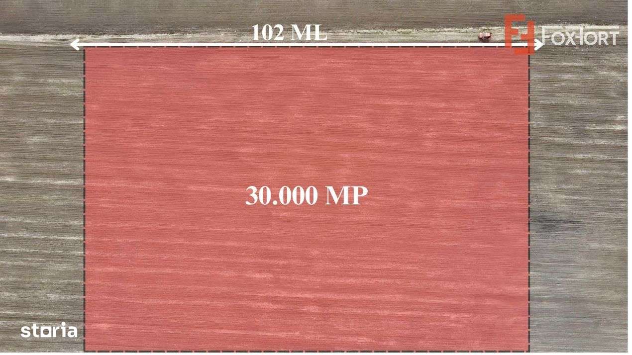 COMISION 0% Teren Extravilan 30.000 mp, front 102 ml, zona Dunca - Imagine principală: 2/2