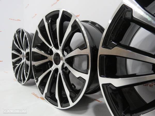 Jantes Look Toyota Hilux Revo 17 x 7.5 et 30 6x139.7 Preto + Polido - 7