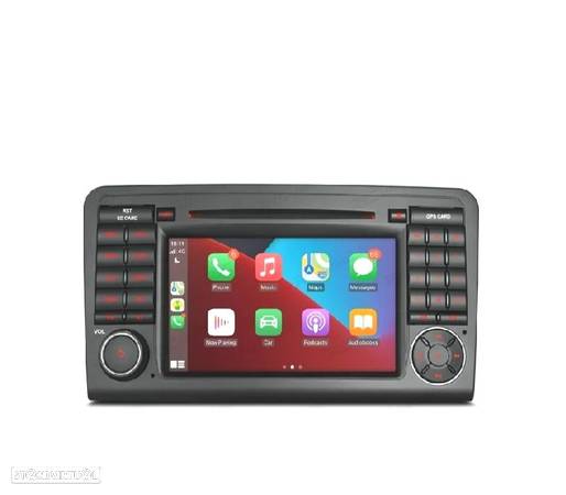 AUTO RÁDIO GPS ANDROID 11 CLASSE ML W164 GL X164 PARA MERCEDES - 1