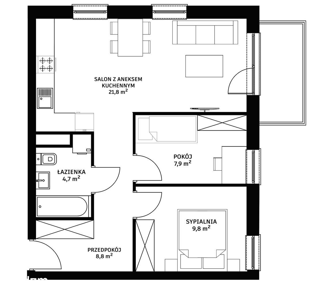 3-pokojowe mieszkanie w otoczeniu lasu!-14