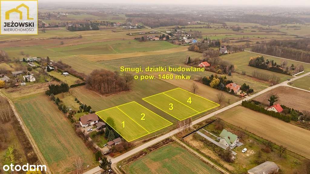 Smugi, działki bud. 1460mkw, pod dom lub bliźniak. - Pełny obrazek: 2/6