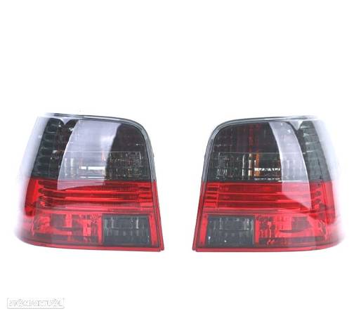 FAROLINS TRASEIROS GOLF 4 MK IV 97-03 VERMELHO ESCURECIDO - 3