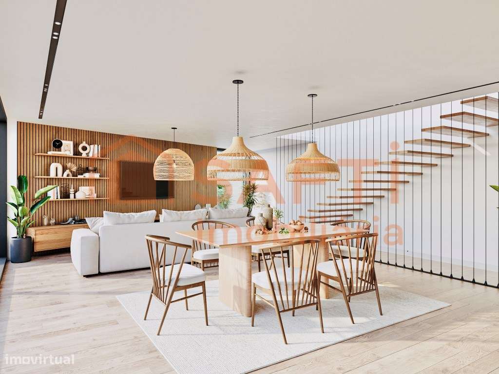 T4 Duplex 2.º piso 4 suítes + 1 casa de banho + 2 garagens - Grande imagem: 3/7