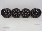 Jantes Ultralite Mini Wheels 13 x 6 et10 4x101.6 Preto + Vermelho - 1