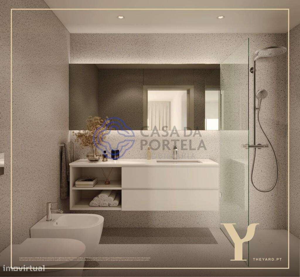 T1suite em Gaia,  varanda, cozinha equipada open space, ar condicionad - Grande imagem: 5/7